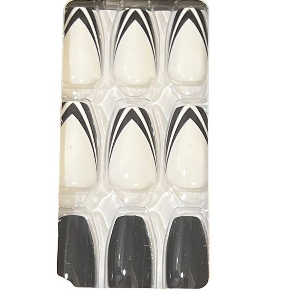 Lot of 2 Kiss ImPress Limited Edition Tom Bachik X Press On Nails Tuxedo Nights - Picture 3 of 14